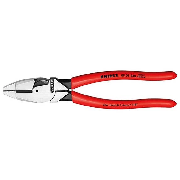 Knipex 9-1/2" High Leverage Lineman's Pliers 09 01 240 3 Knipex 9-1/2" High Leverage Lineman's Pliers 09 01 240