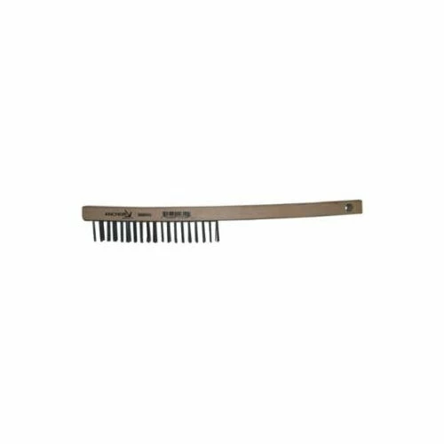Anchor Brand® Anchor Hand Scratch Brushes; 3" X 19" Rows; Stainless Steel Wire; Curved Wood Handle 388SS 3 Anchor Brand® Anchor Hand Scratch Brushes; 3" X 19" Rows; Stainless Steel Wire; Curved Wood Handle 388SS