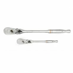 Gearwrench Tools Gearwrench 2 Pc. 1/4" & 3/8" Drive 90-Tooth Locking Flex Head Teardrop Ratchet Set 81274T