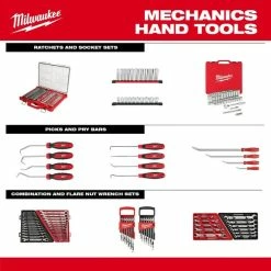 Milwaukee Tools Milwaukee 6pc Double End Flare Nut Wrench Set - Metric 48-22-9471 17 Milwaukee Tools Milwaukee 6pc Double End Flare Nut Wrench Set - Metric 48-22-9471 -Current Tools Sales 48 22 9471 13