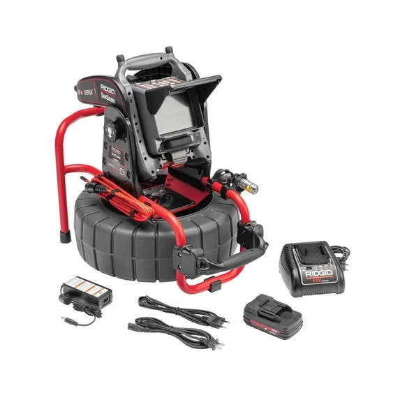 RIDGID Tools RIDGID SeeSnake 131' Compact M40 Reel (Stiff Cable) CS6x VERSA Monitor W/ Battery & Charger Kit 63818 3 RIDGID Tools RIDGID SeeSnake 131' Compact M40 Reel (Stiff Cable) CS6x VERSA Monitor W/ Battery & Charger Kit 63818