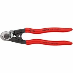 Knipex 7-1/2" Wire Rope Shears W/ Plastic Handle 95 61 190