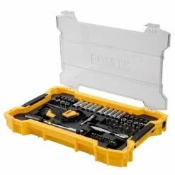 DeWalt Power Tools DeWalt 1/4 In And 3/8 In Mechanic Tool Set With ToughSystem 2.0 Tray And Lid (131 Pc) DWMT45402 -Current Tools Sales dwmt45402 3 1